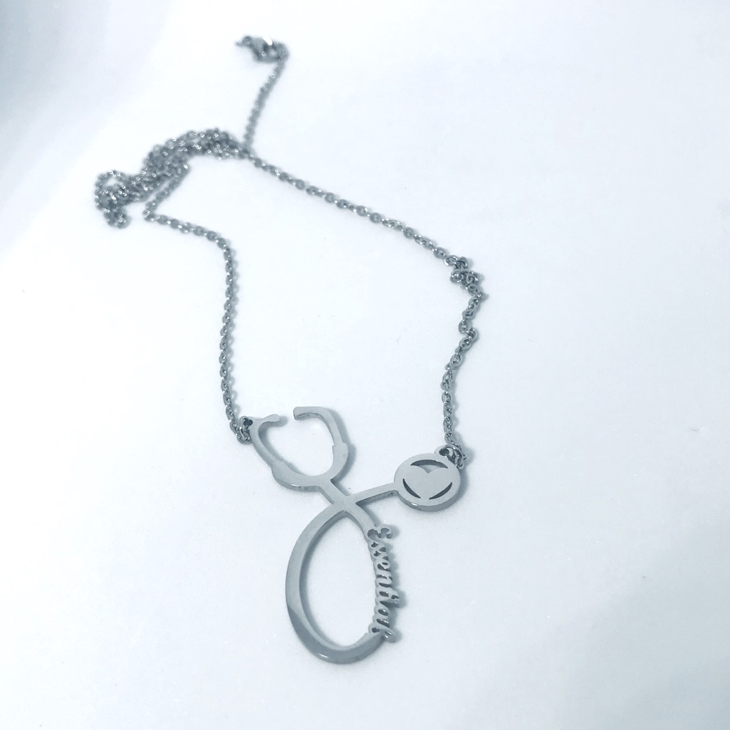 Essential Custom Made Stethoscope Heart Necklace